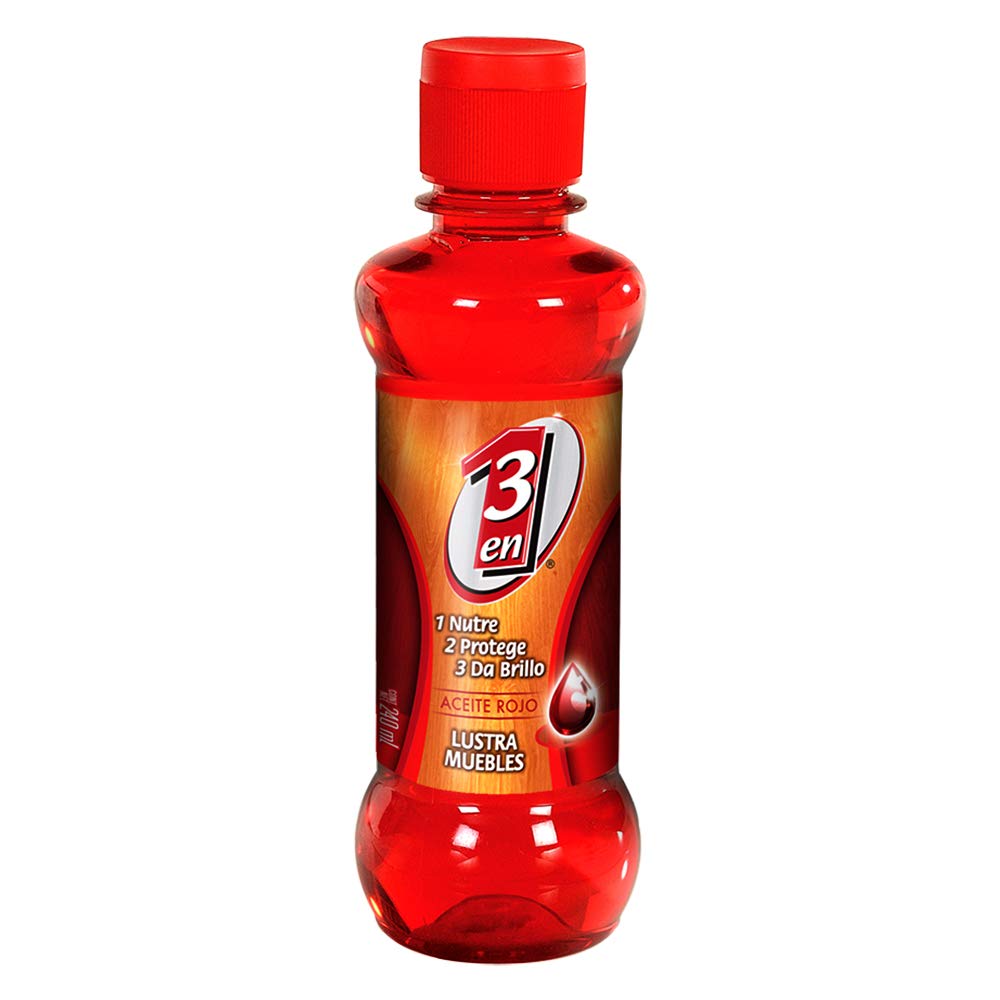 3 en 1 Aceite Lustramuebles Rojo, 240 mL