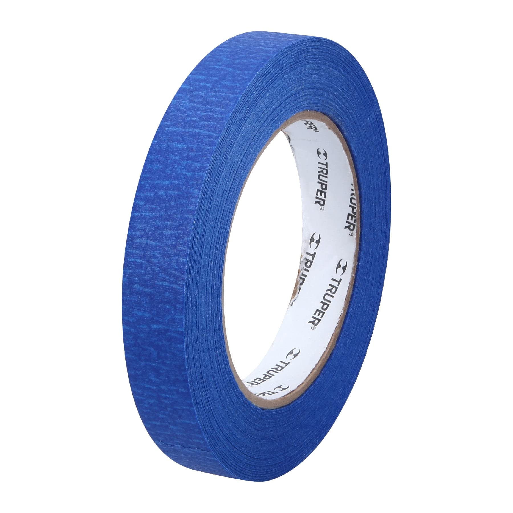 Truper MSK-3/4A, Masking tape, 3/4″ x 50 m, azul, papel crepado