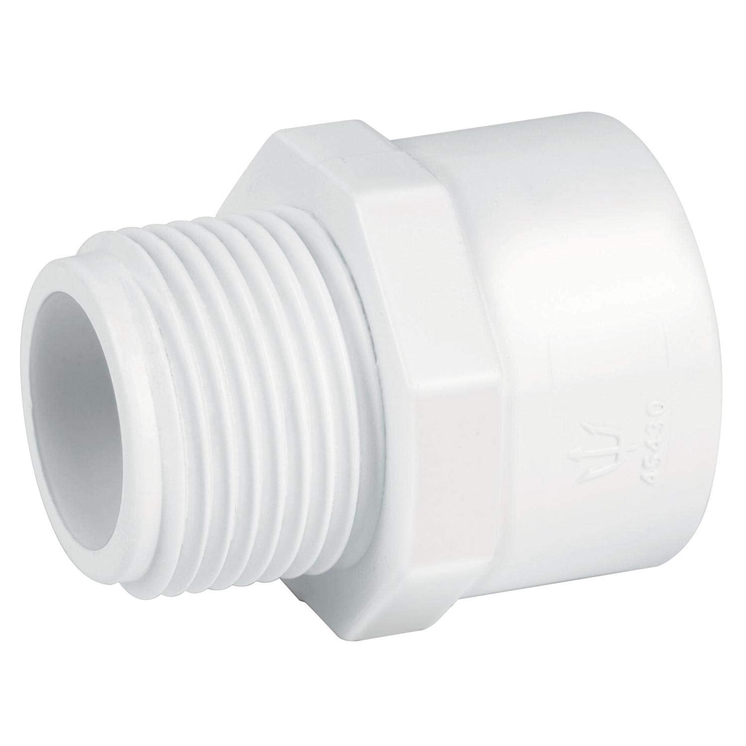 Adaptador macho de PVC, 1-1/4' Foset