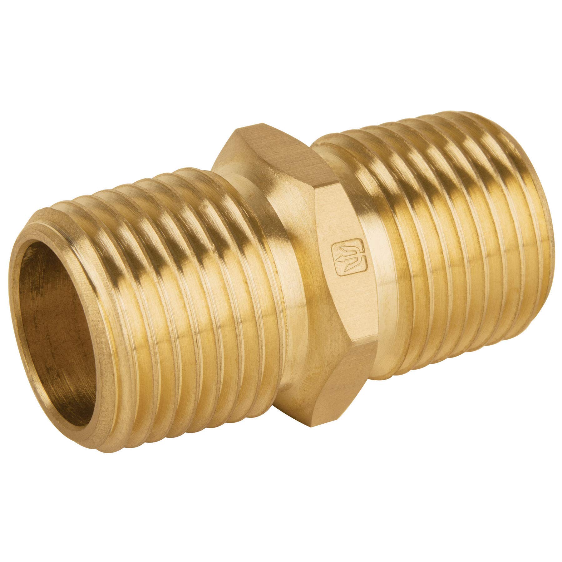 Foset CLG-666, Niple unión NPT de latón 1/2″ con tuerca hexagonal