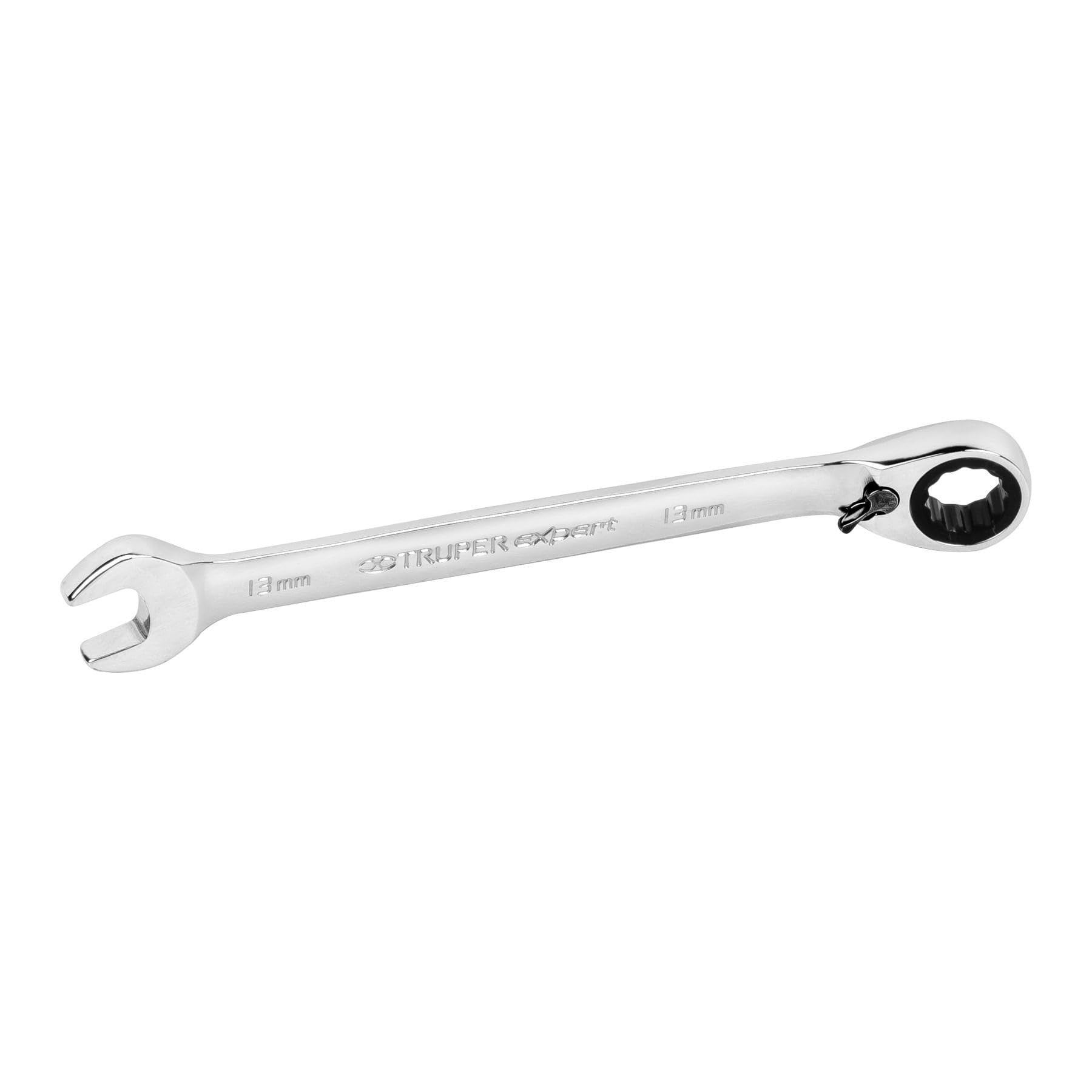 Truper Expert LL-2013MXR, Llave combinada matraca reversible 13 mm x 178 mm largo