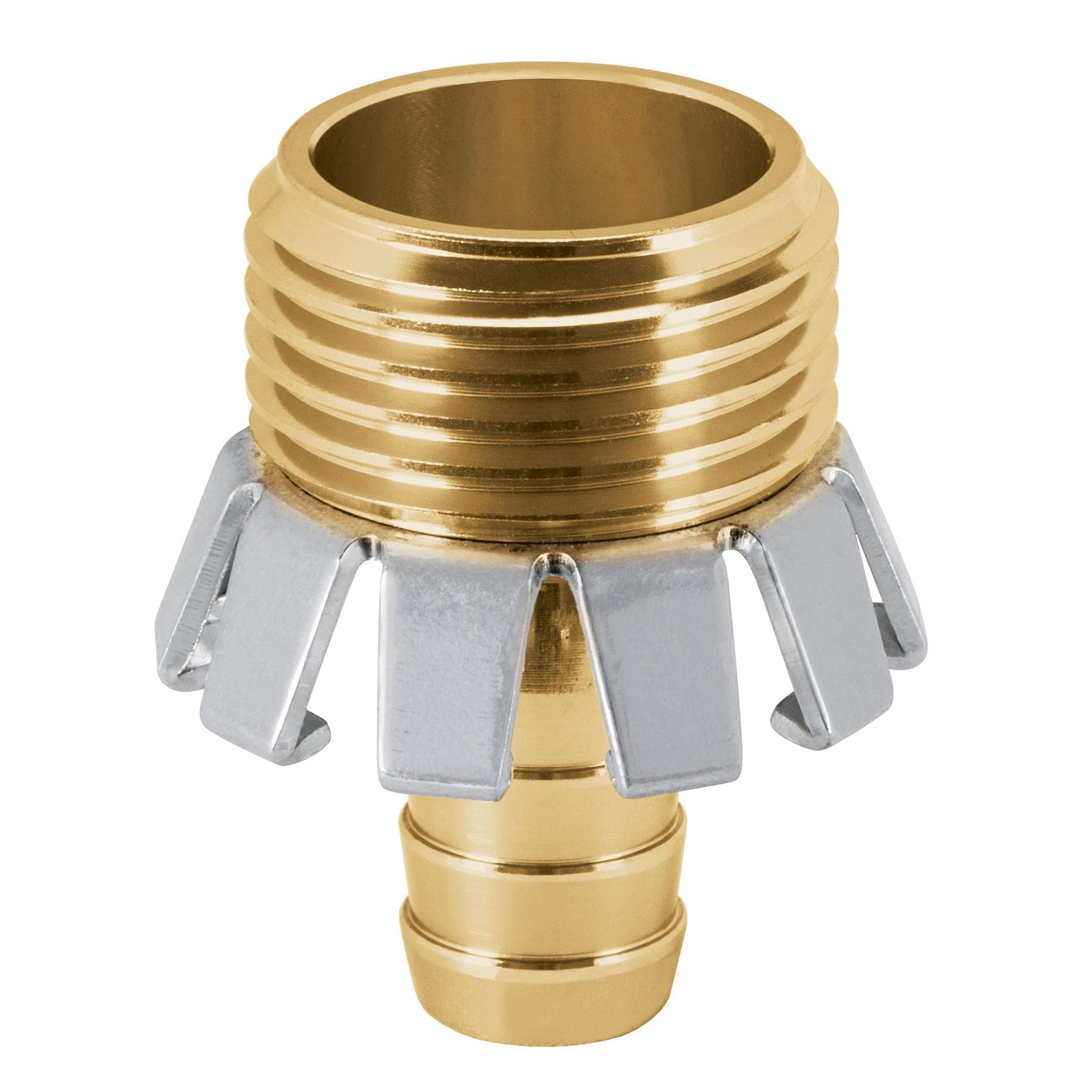 Truper CM-1/2AG, Conector macho tipo garra, de aluminio, para manguera de 1/2″