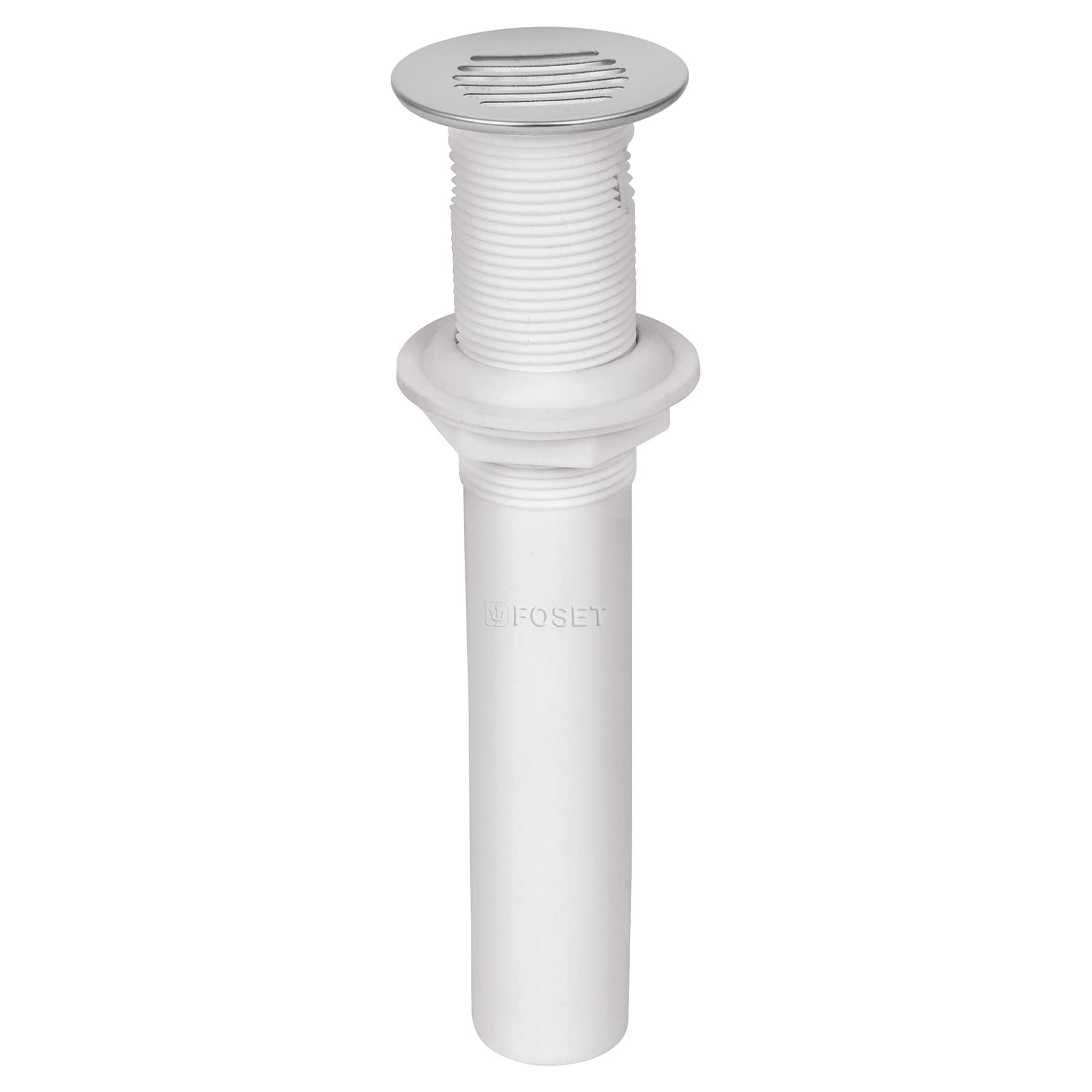 Foset CE-231, Desagüe de polipropileno para lavabo de 1 1/4″ con cubierta cromada