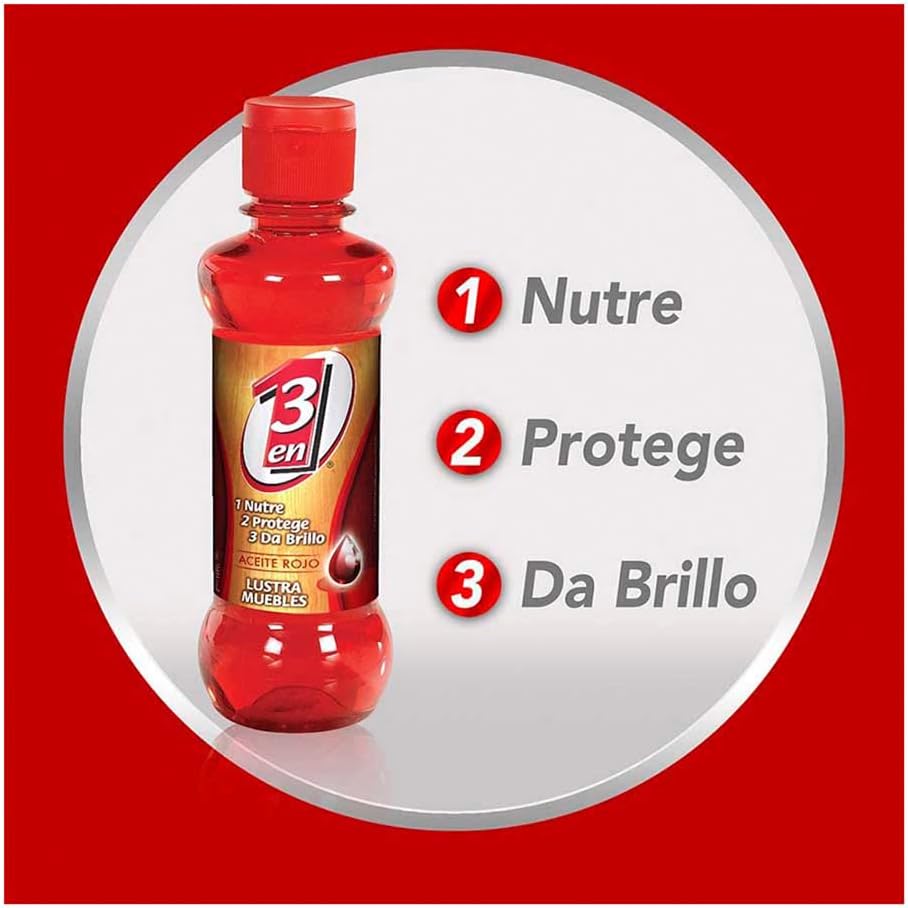 3 en 1® Lustrador de Muebles en Aceite 480 ml