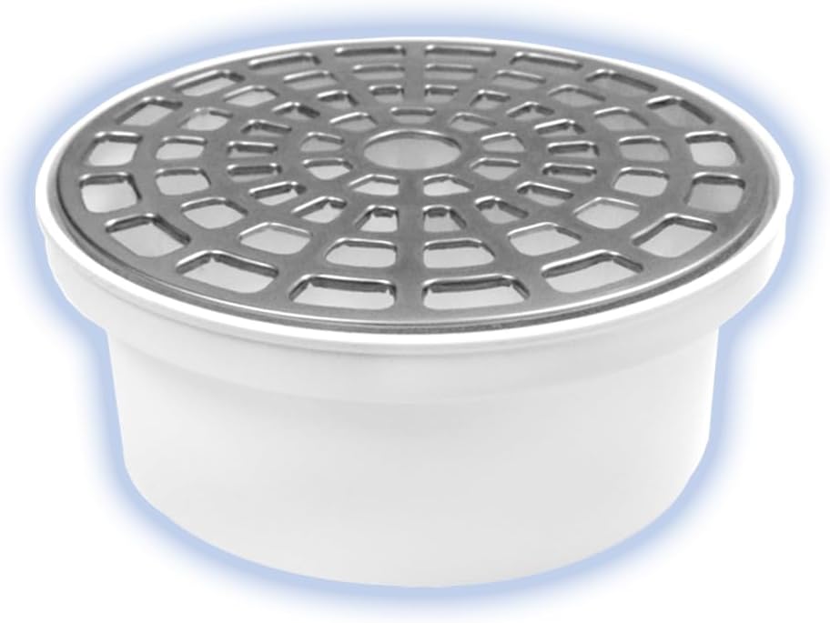 Coladera Universal con cubierta de acero inoxidable para tubería directa de 2″, 3″ y 4″. Con check anti-olores FLEXIMATIC 2264