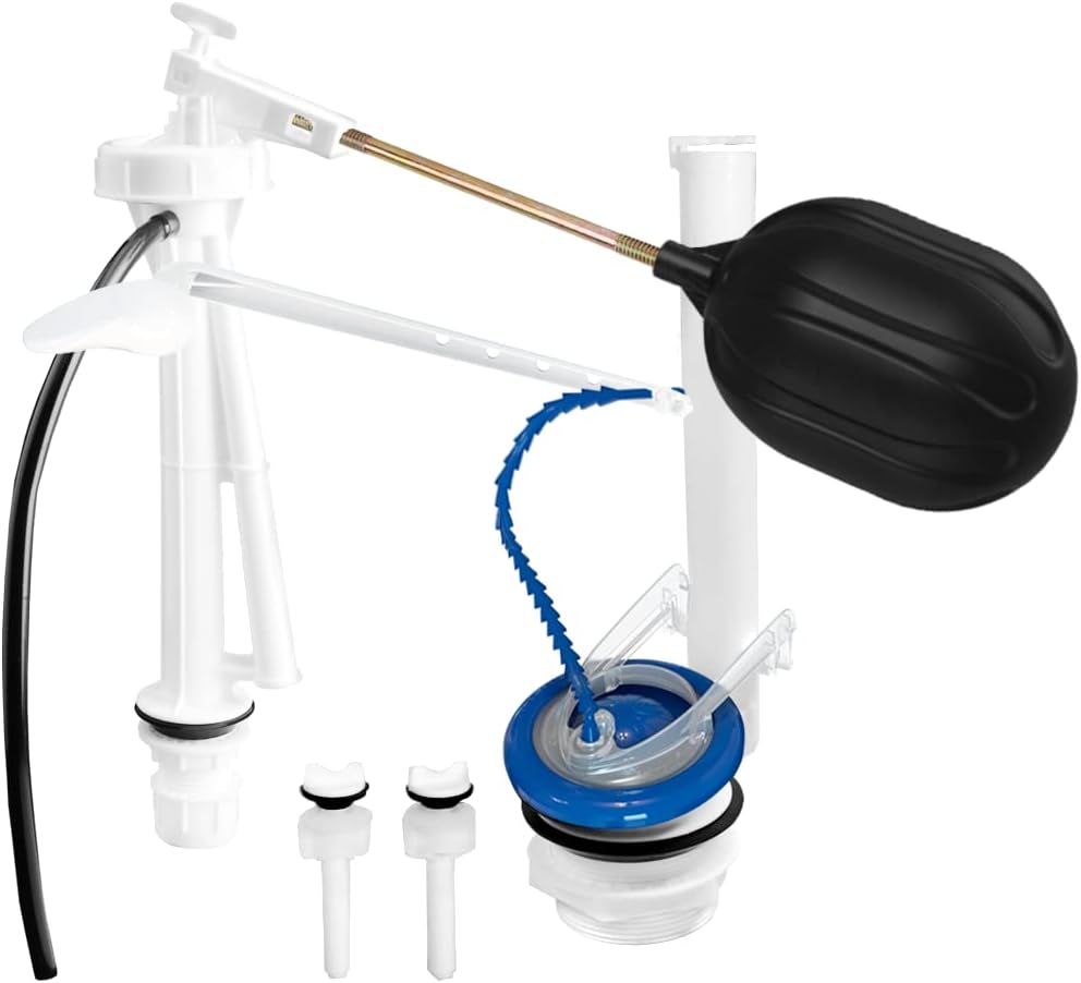 Fleximatic 2724 Juego de Herrajes Zero Fugas con Flexi-Sapo y Válvula, 8.5″, para descarga de 2″