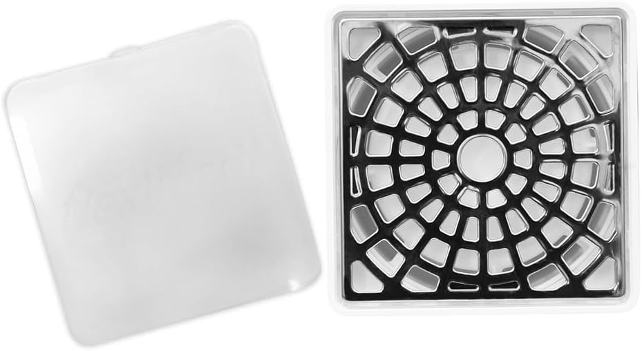 Fleximatic 2602 Coladera Universal Cuadrada con Check Anti-olores y Tapa higiénica
