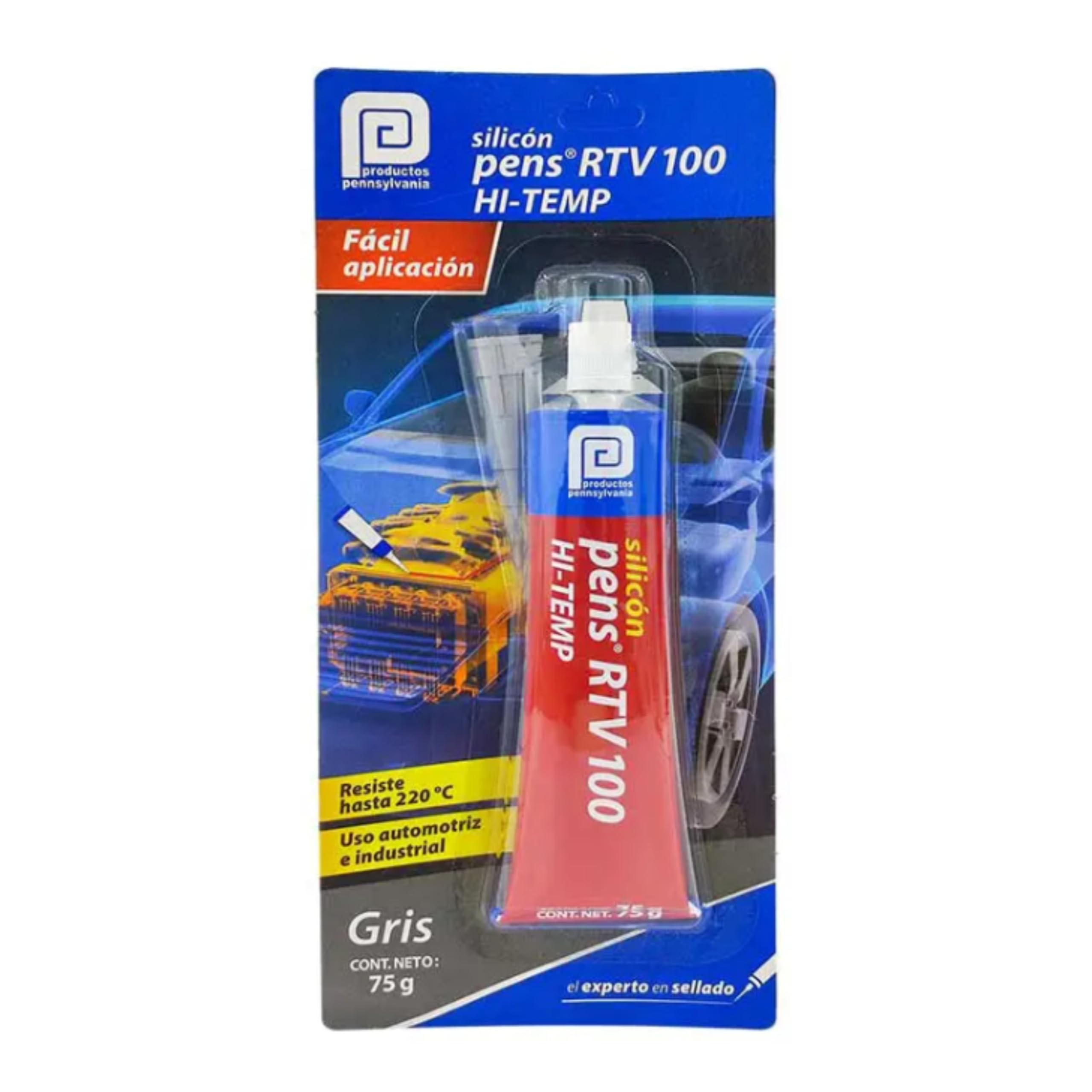 SILICON ALTA TEMPERATURA 75 GR GRIS RTV100 T00239 PENNSILVANIA