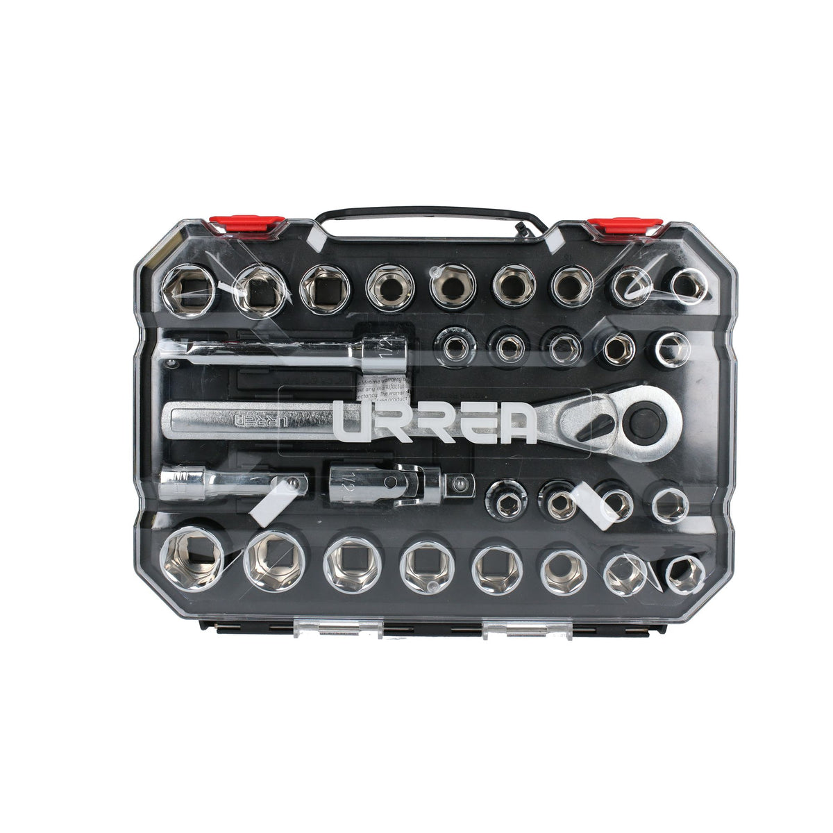 Juego de dados y accesorios cuadro de 1/2" combinado, 30 piezas Urrea