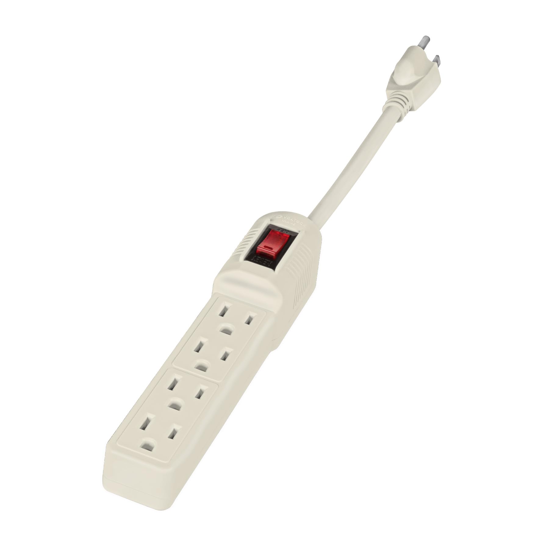 Volteck MUL-4E, Multicontacto económico, 4 entradas, 16 AWG
