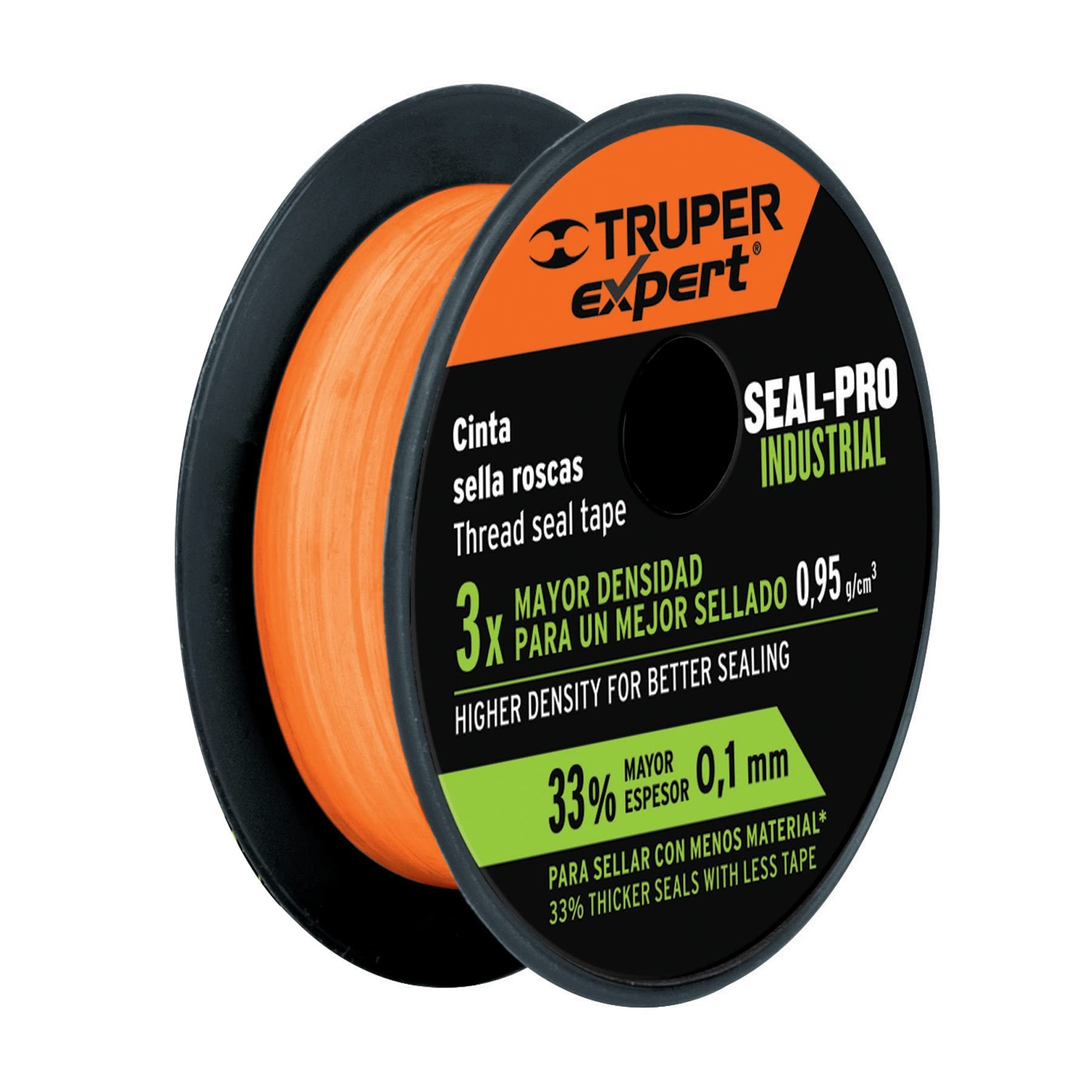 Truper CTF-1/2X7X, Cinta sella roscas, uso industrial, 7 m, 1/2″