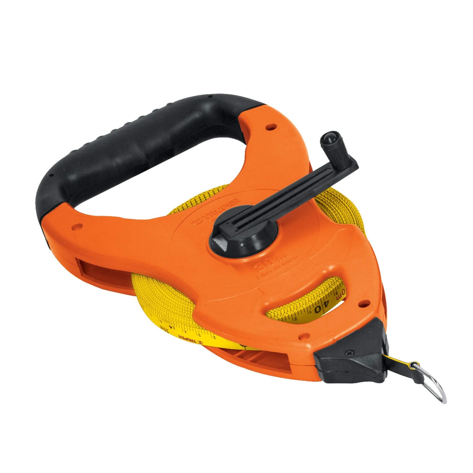 Truper TFC-50ME, Cinta larga fibra de vidrio, tipo cruceta, 50 m, metálica