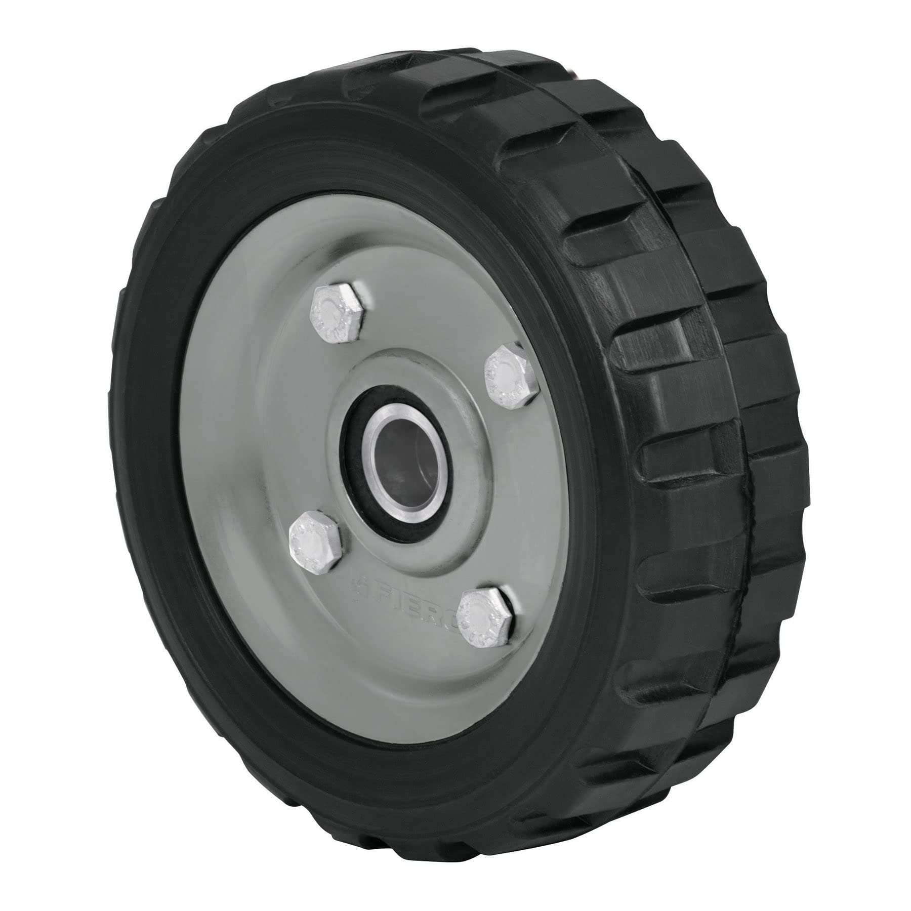 Pretul RD-62, Rueda de hule sólido 6″ para diablo doble balero, 1 pieza