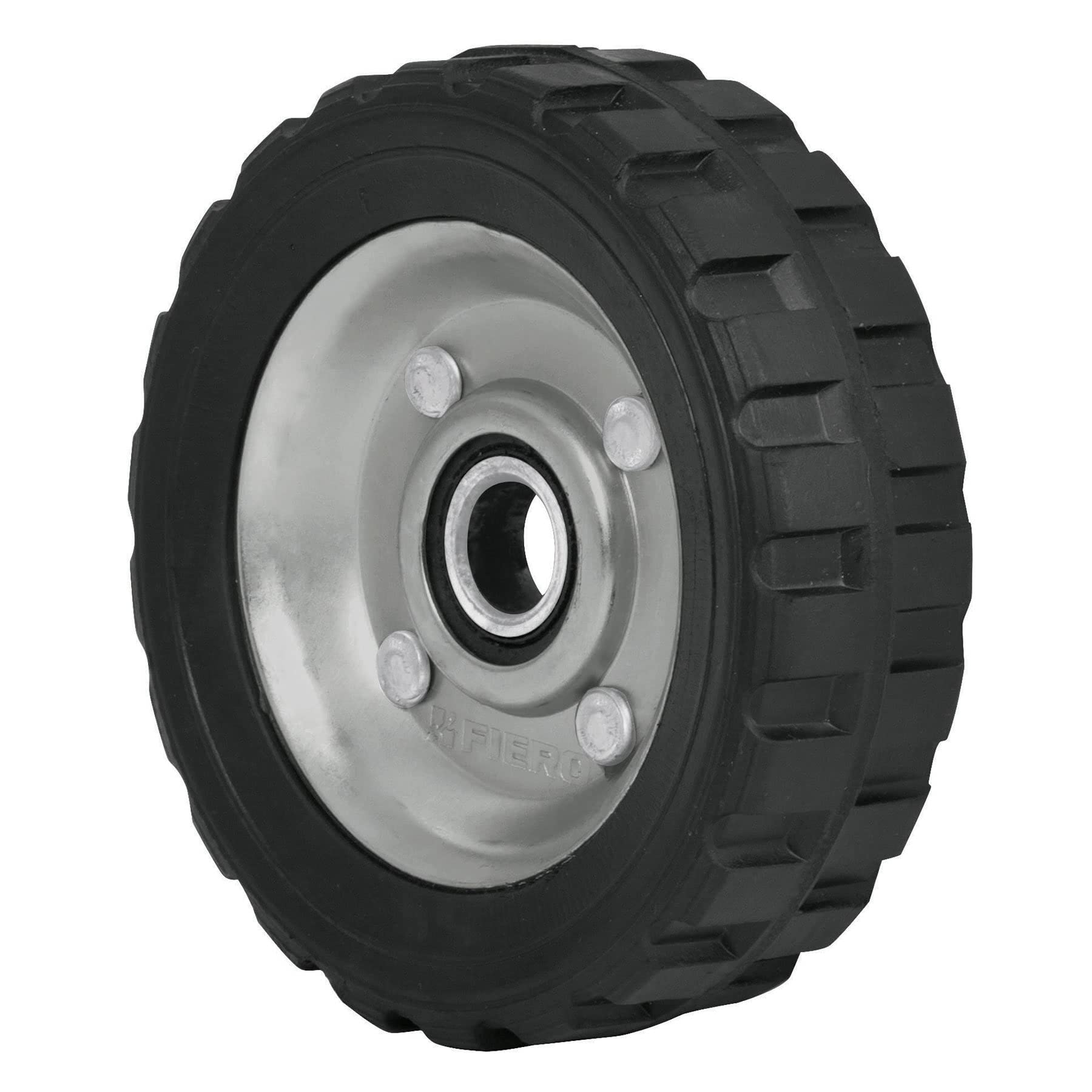 Pretul RD-51, Rueda de hule sólido 5″ para diablo, un balero, 1 pieza