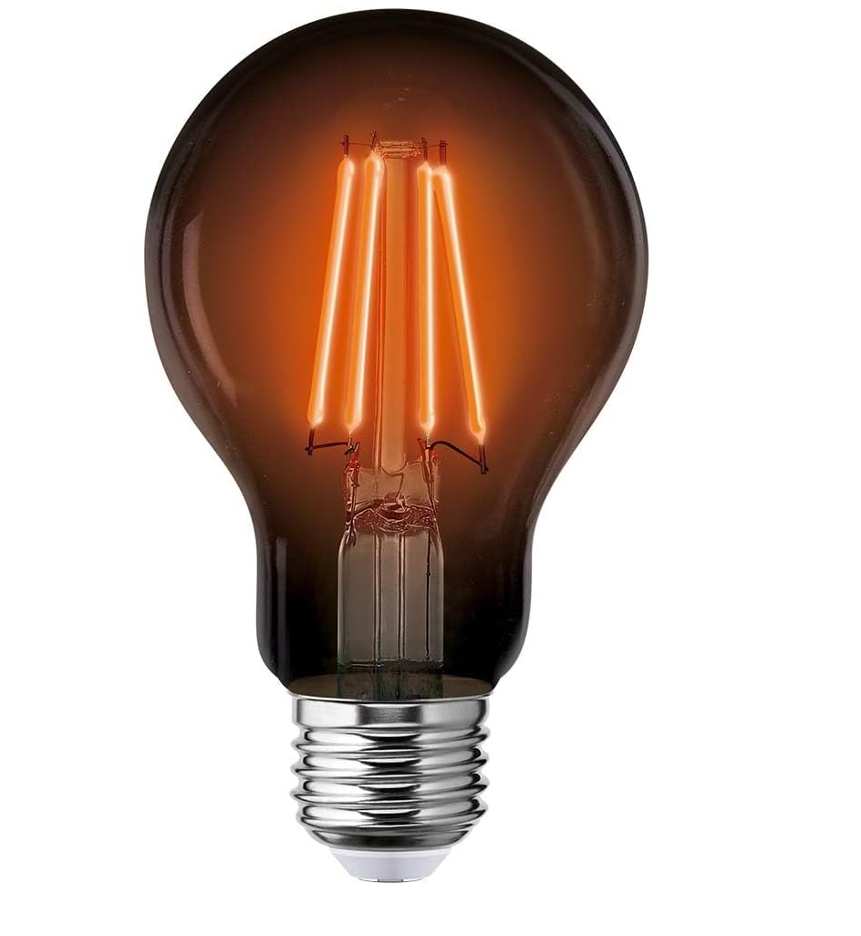 Aksi 122223 Foco Filamento A19, color Rojo, 4W, pack of/paquete de 1