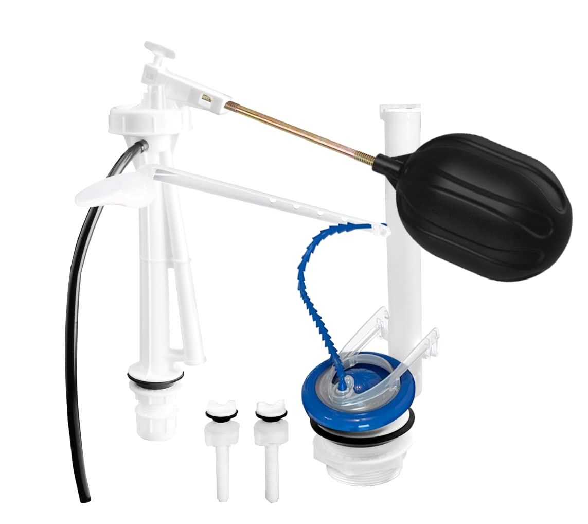 Fleximatic 2724 Juego de Herrajes Zero Fugas con Flexi-Sapo y Válvula, 8.5″, para descarga de 2″