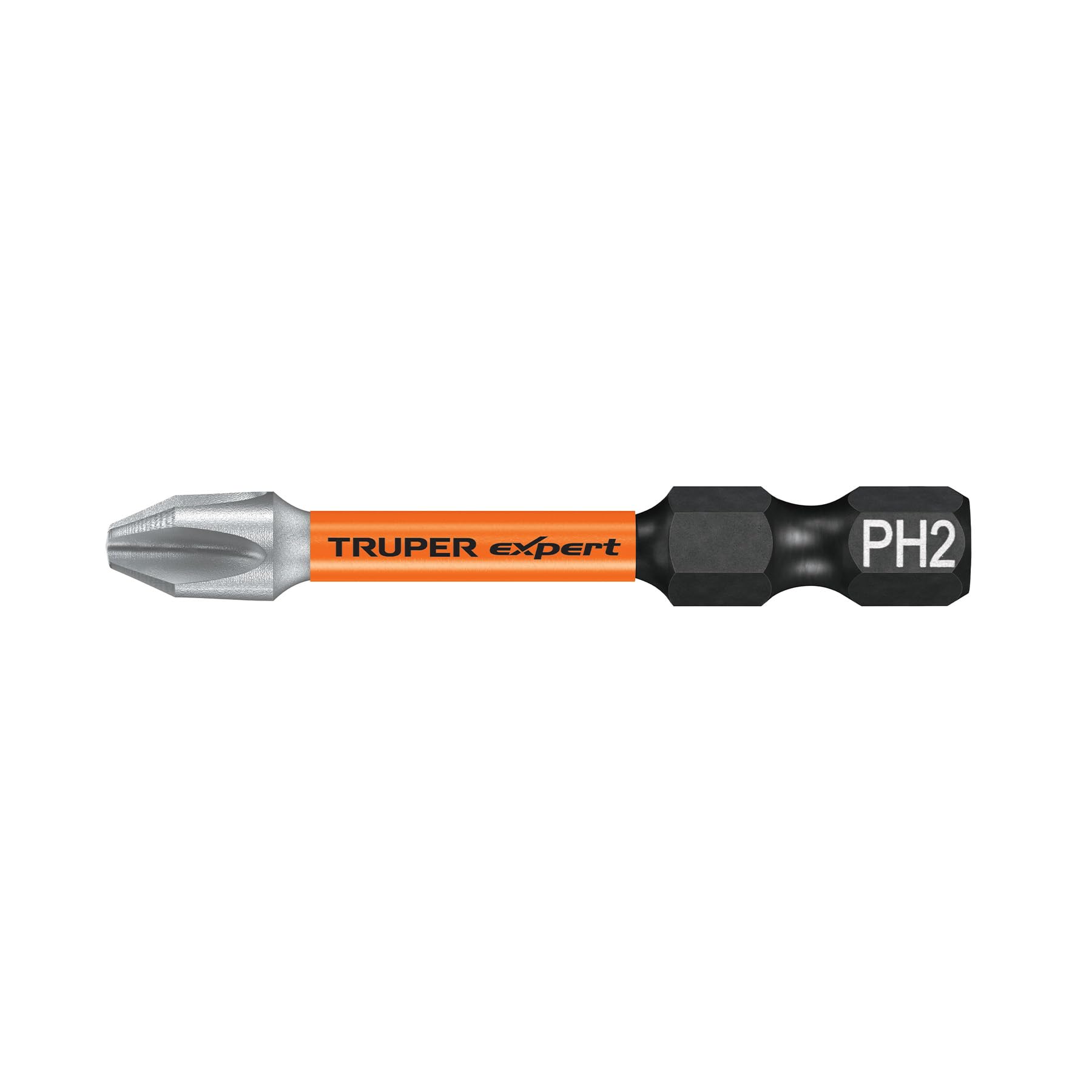 Truper PUDE-1202-15I, Estuche con 15 puntas de cruz PH2 de impacto largo 2″