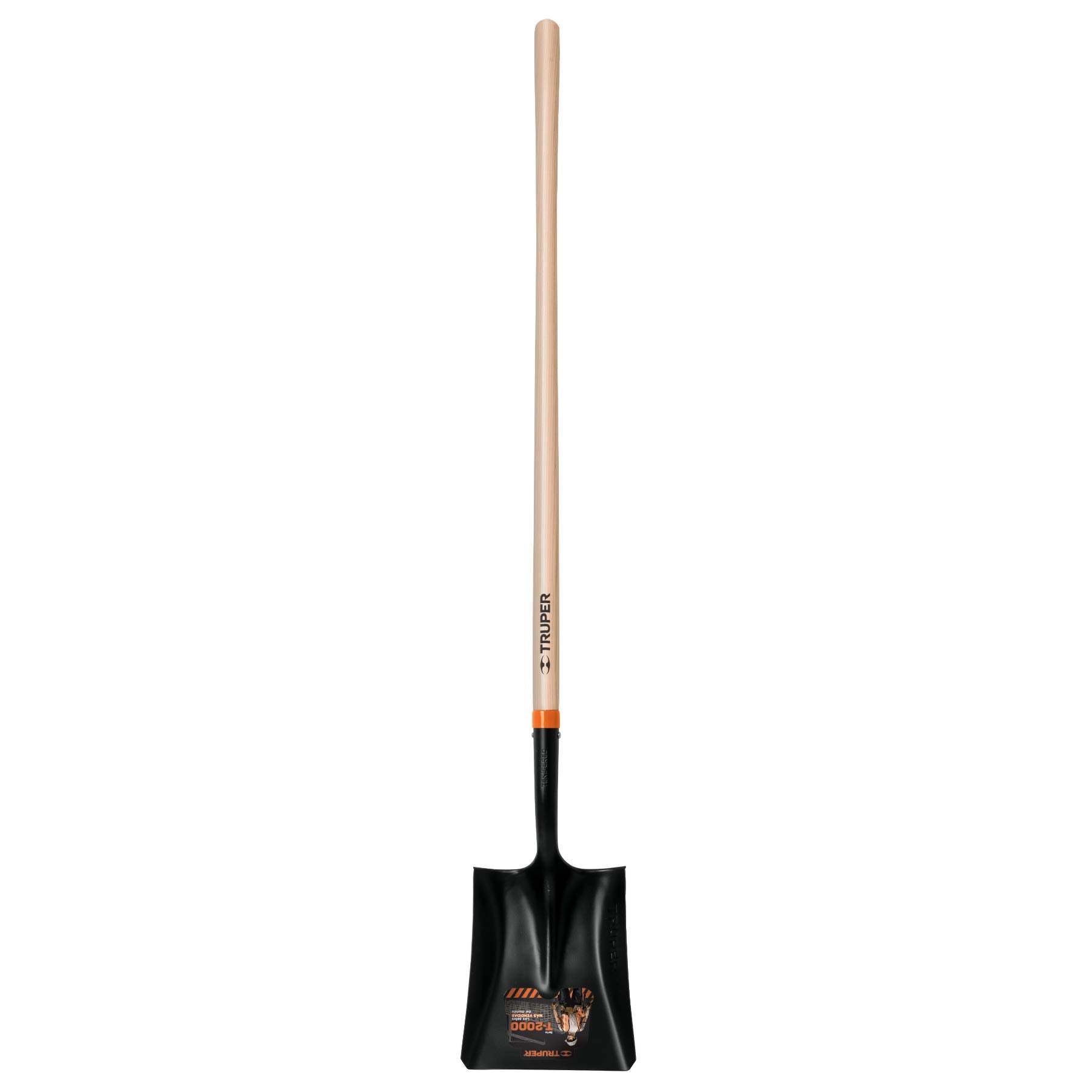 Truper PCL-P, Pala cuadrada mango largo, modelos T-2000, 56 3/4″