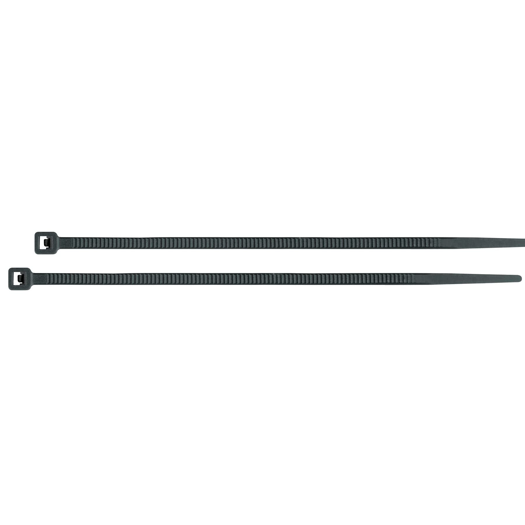 Volteck CIN-1810N, Cinchos plásticos 10 cm, color negro, tensión 18lb
