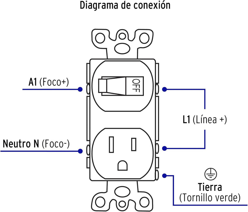 Interruptor con contacto Volteck COAP-S línea estándar - Carzamo.com