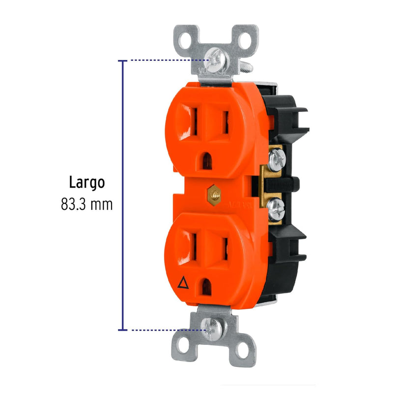Contacto Volteck CODO-TAS tierra aislada - Carzamo.com