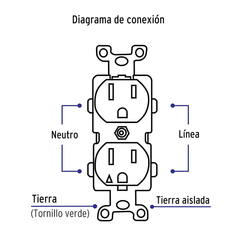 Contacto Volteck CODO-TAS tierra aislada - Carzamo.com