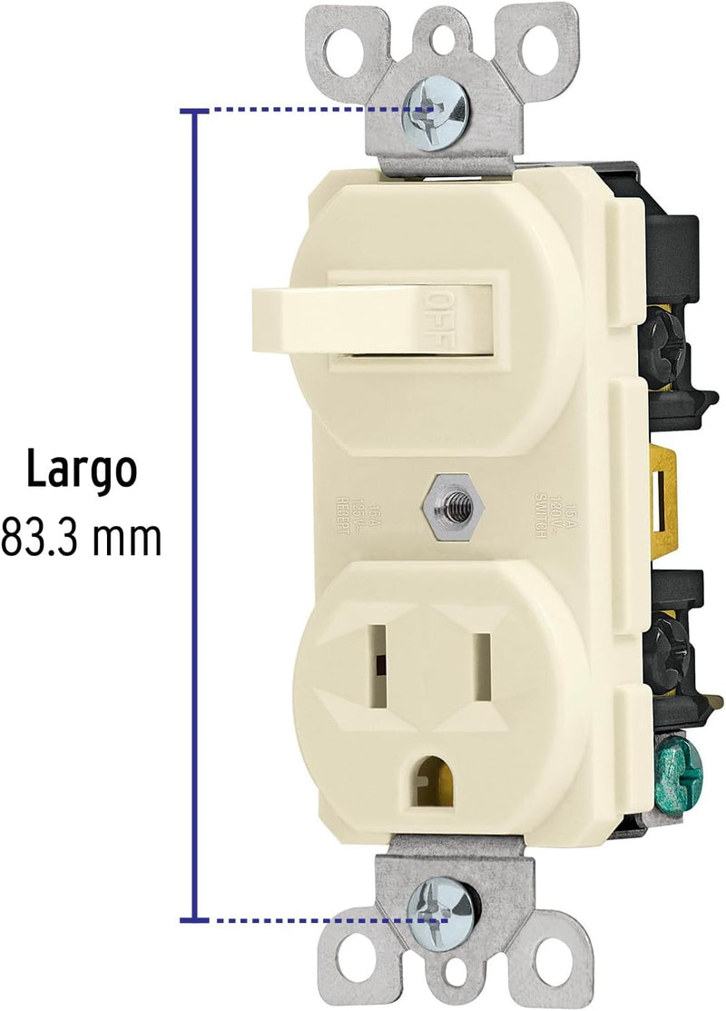 Interruptor con contacto Volteck COAP-S línea estándar - Carzamo.com
