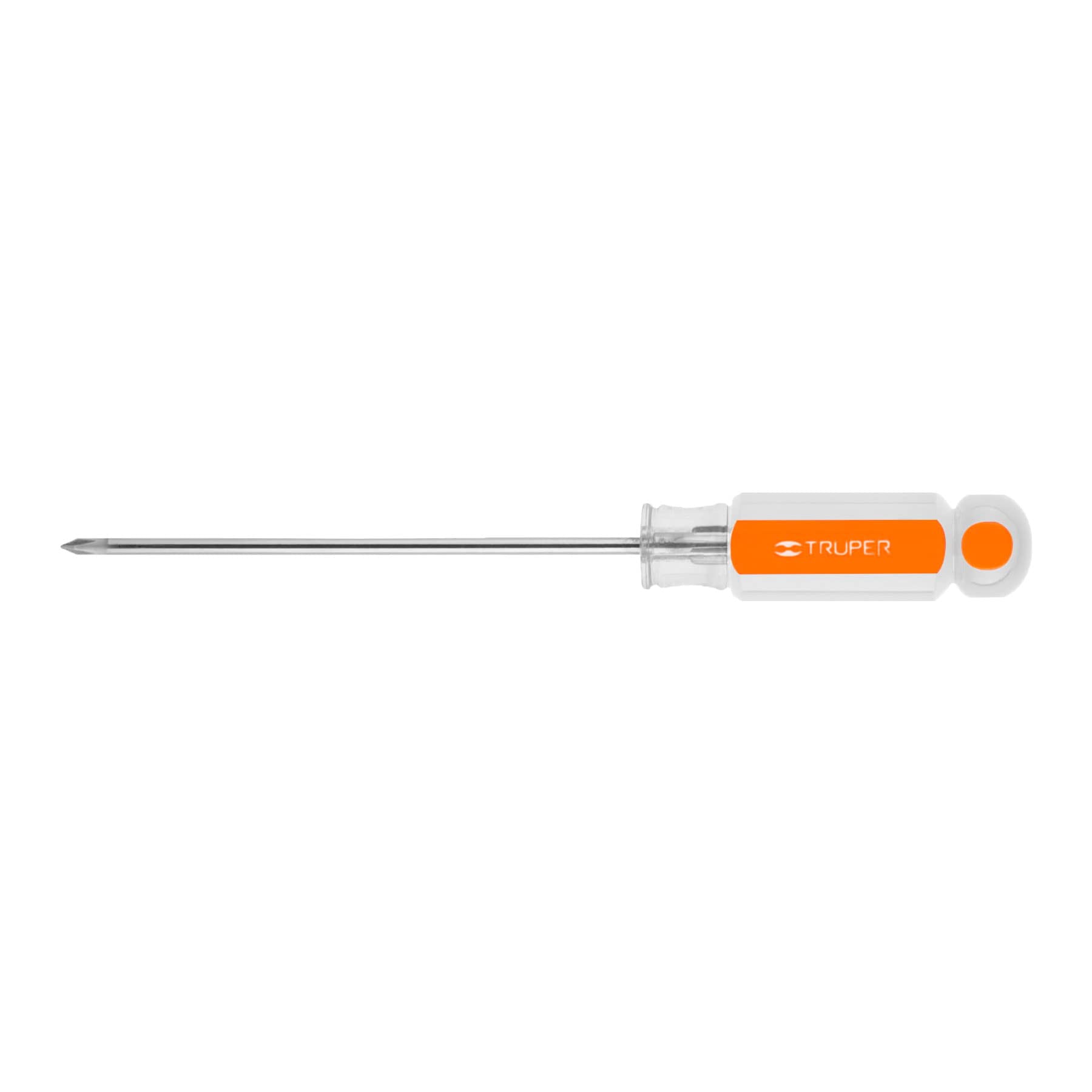 Truper DP-1/8X4, Desarmador de cruz, mango de acetato, 1/8″ x 4″