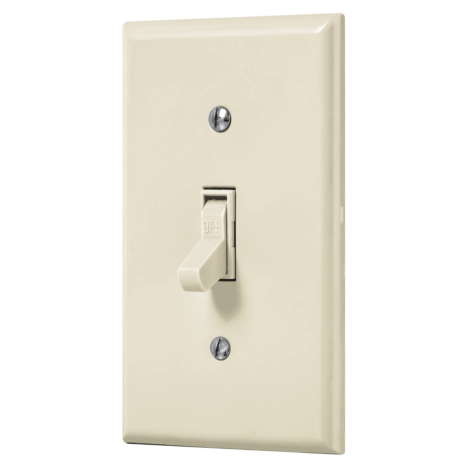 Volteck PA-APSE-S, Placa armada interruptor sencillo, línea Standard, marfil