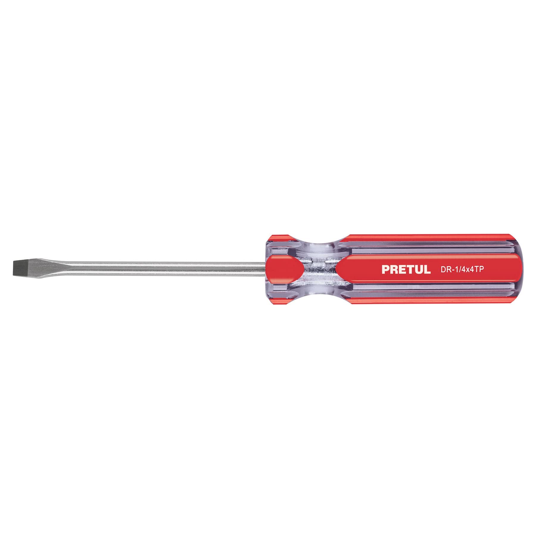 Pretul DR-1/4X4TP, Desarmador plano, 1/4 x 4″, mango PVC, Pretul