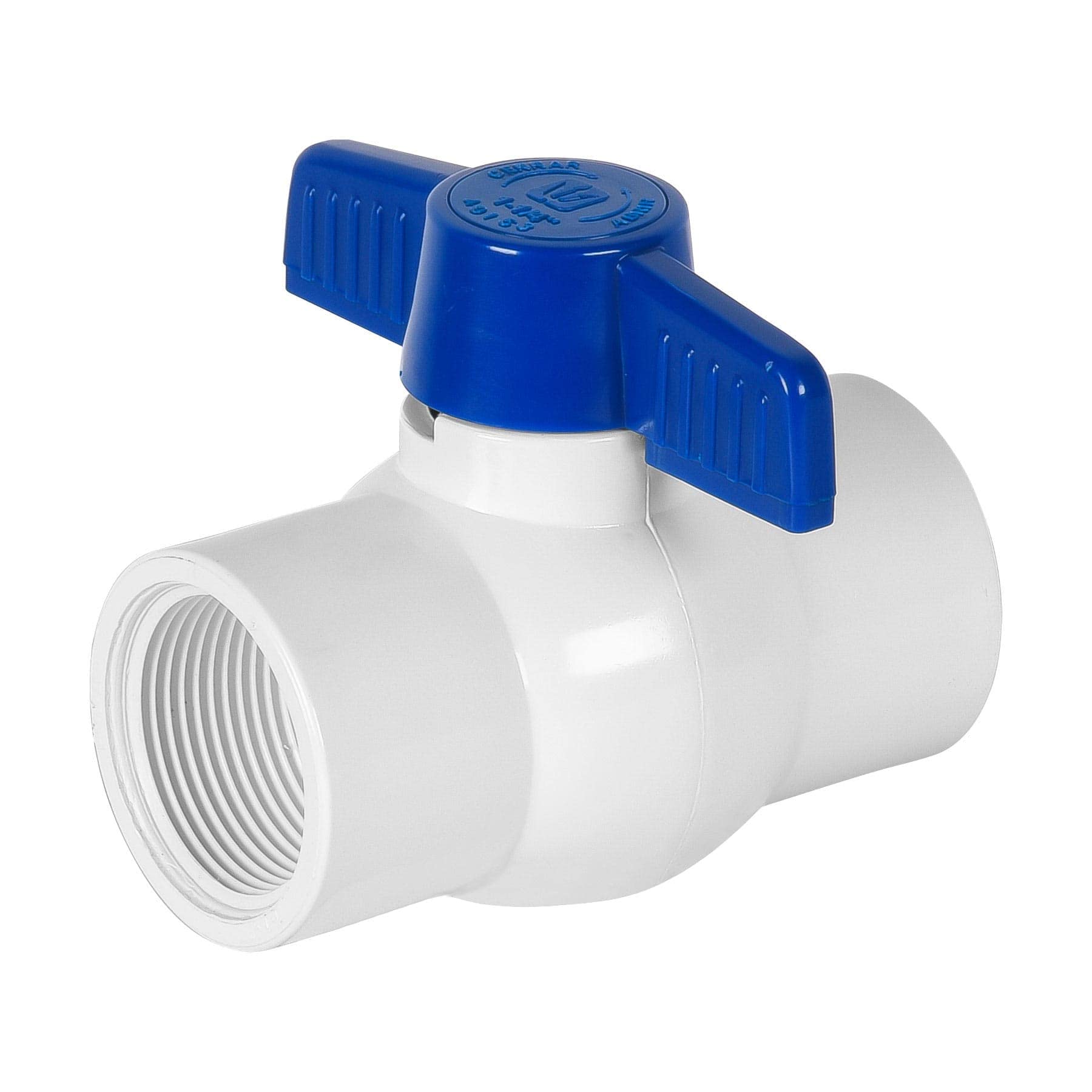 Foset PVC-ES-1-1/4R, Válvula de esfera de PVC de 1 1/4″, roscable