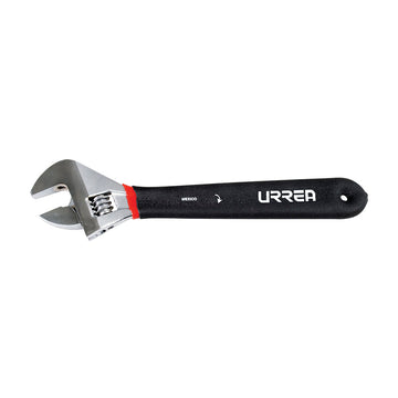 Llave ajustable cromada con mango Rubber grip 15" Urrea