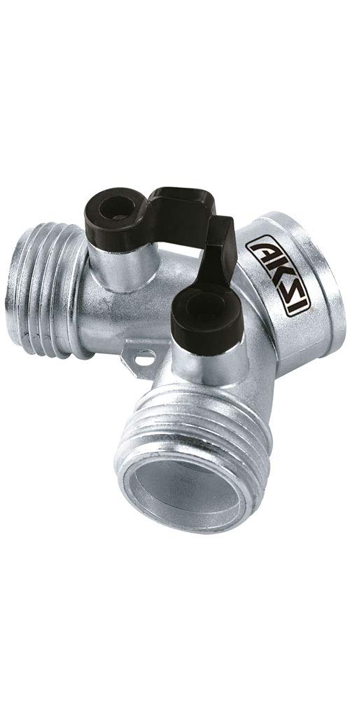 Aksi 102416 Adaptador en y Metálico, 10″