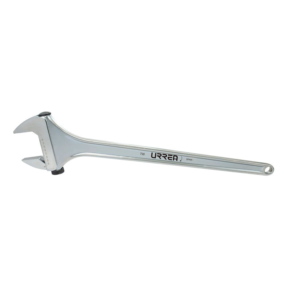 Llave ajustable cromada con ajuste rápido 30" Urrea