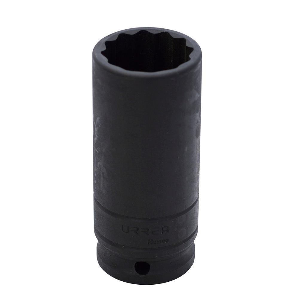 Dado de impacto largo cuadro de 1/2", 12 puntas, en pulgadas, 1-1/4" Urrea