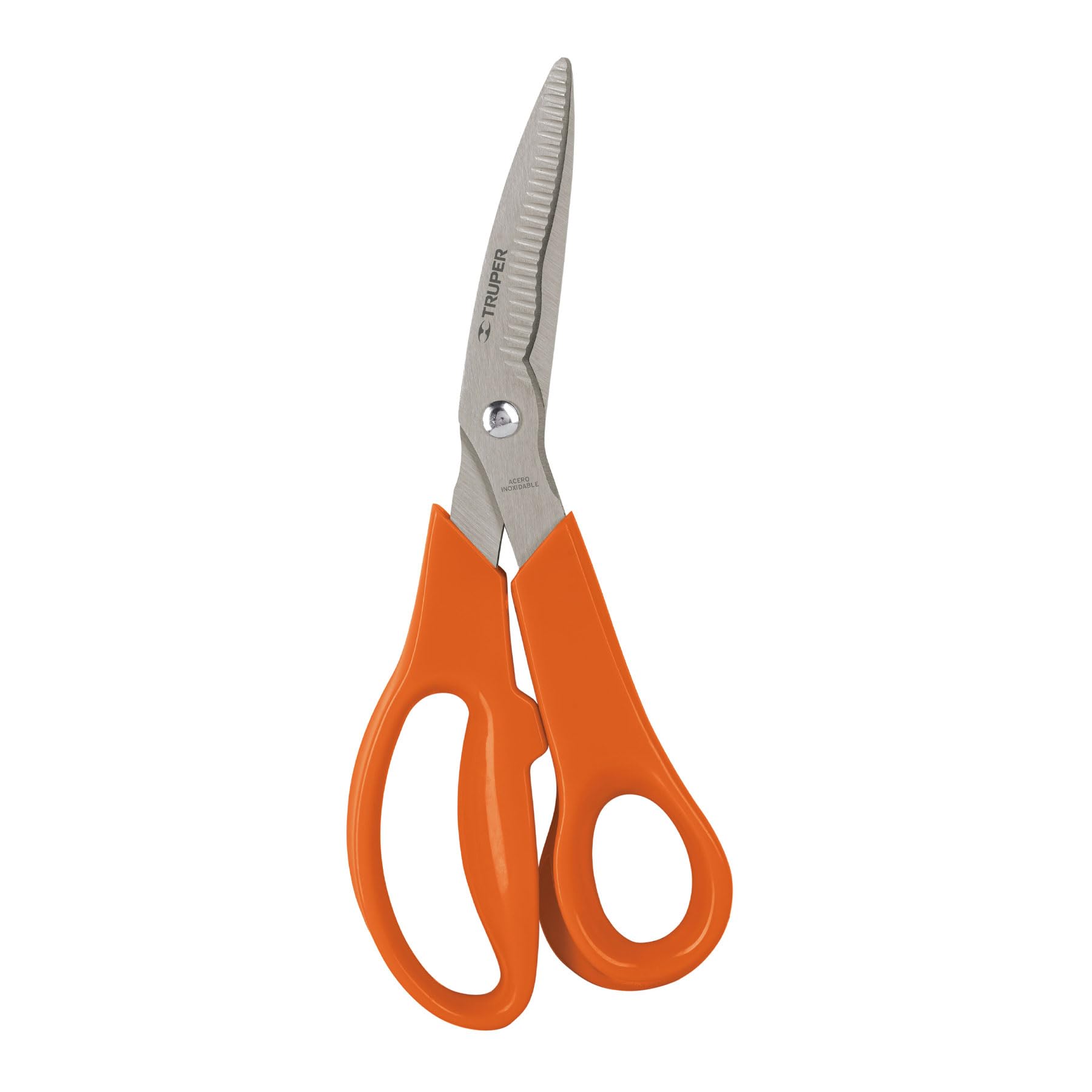 Truper TIMU-8E, Tijera multiusos 8″, cuchillas dentadas