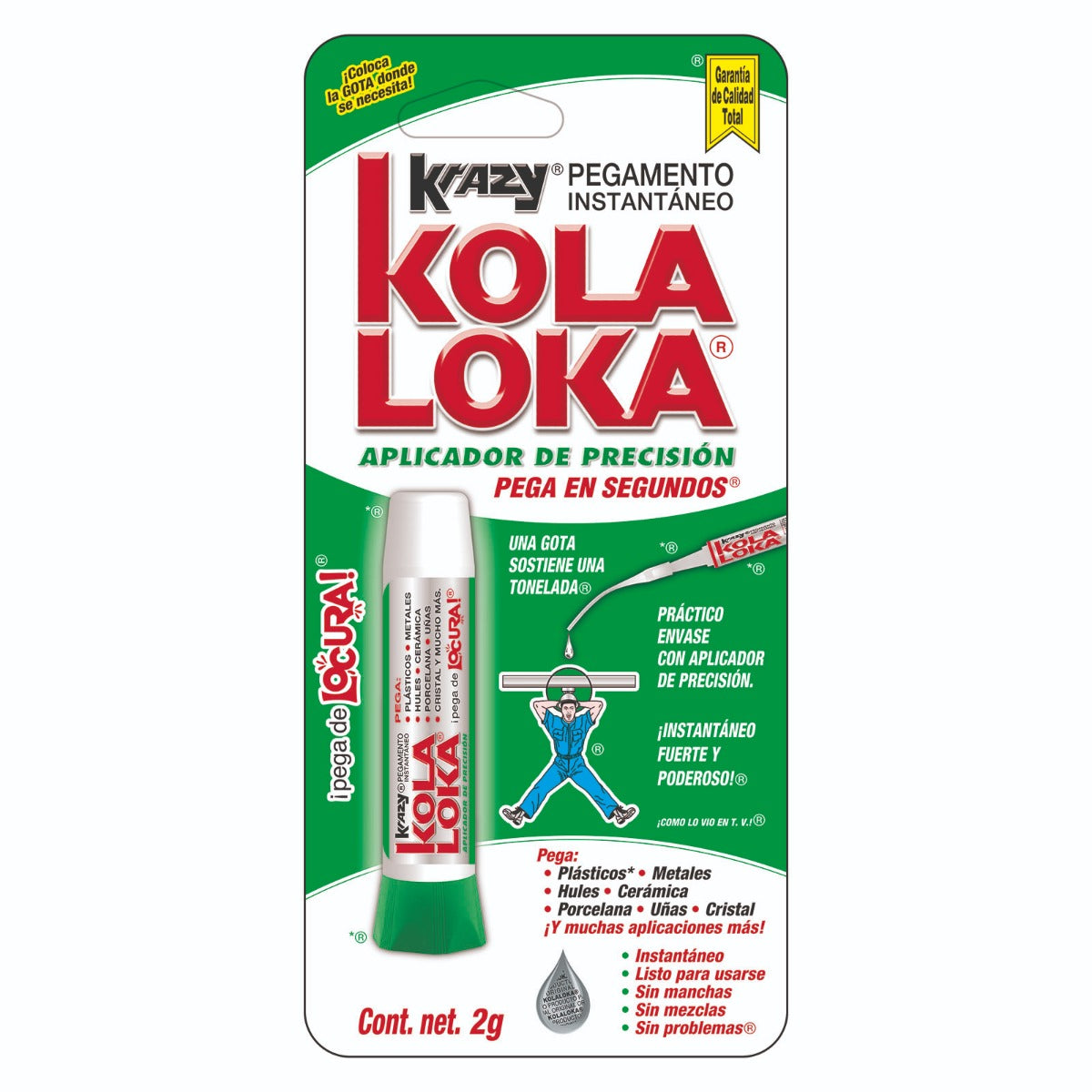 Pegamento Kola Loka Tubo 2 g - Carzamo.com