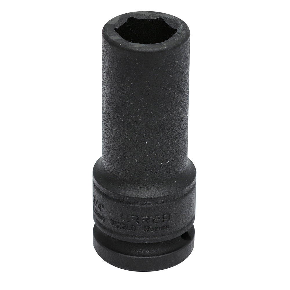 Dado de impacto largo pared delgada cuadro de 3/4", 6 puntas, en pulgadas, 3/4" Urrea