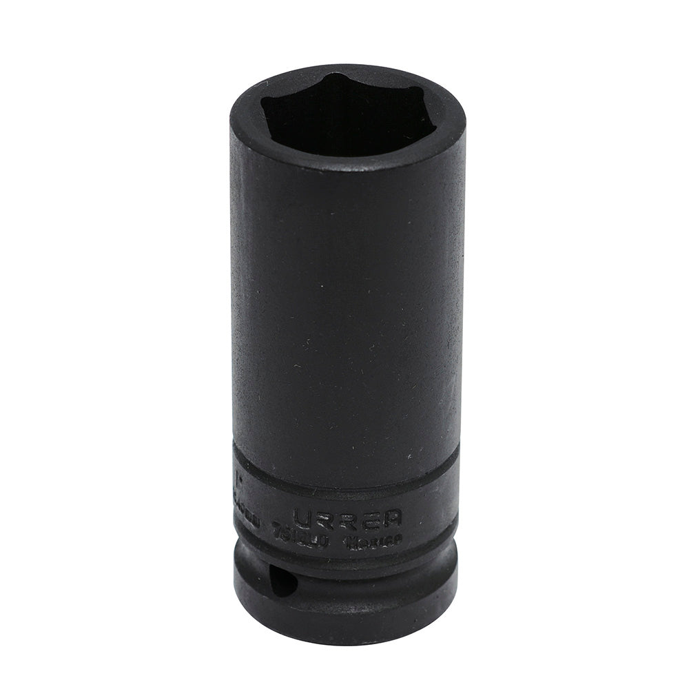 Dado de impacto largo pared delgada cuadro de 3/4", 6 puntas, en pulgadas, 1" Urrea