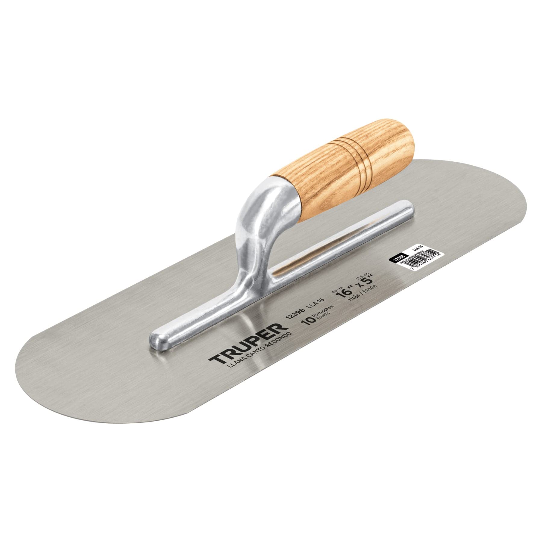 Truper LLA-16 Llana redonda 16″, 10 remaches, color, Longitud 16″, pack of/paquete de 1