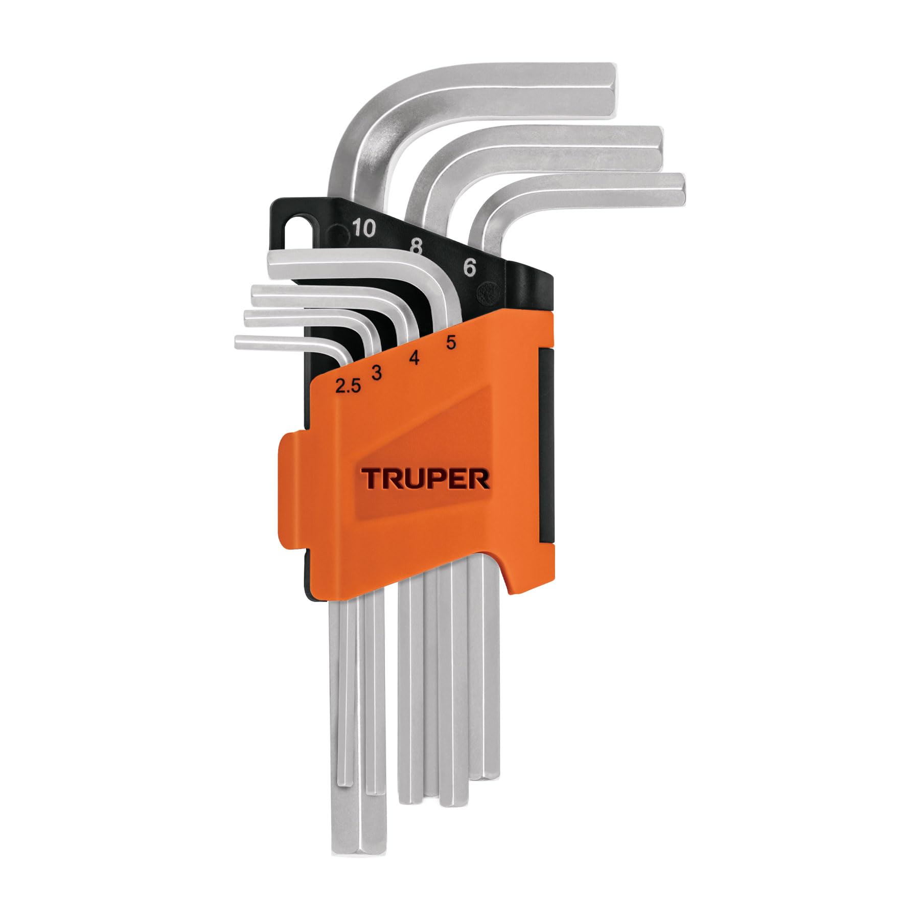 Truper ALE-7M, Juego de 7 llaves Allen milimétricas con organizador