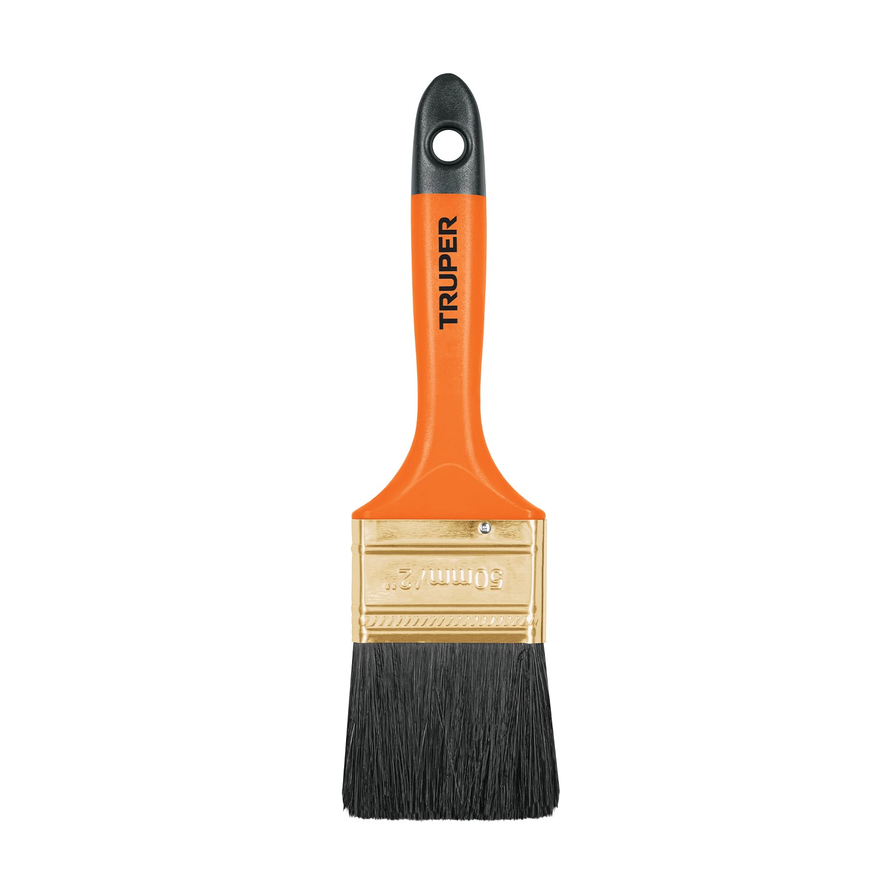 Truper BRT-2, Brocha de cerdas naturales, mango de plástico, 2″