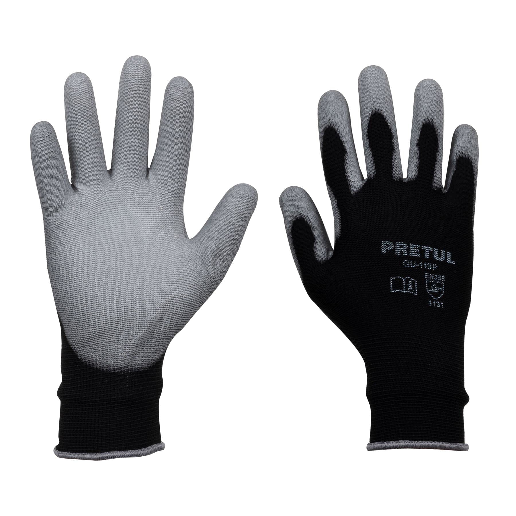 Pretul GU-113P Guante Pretul de nylon recubierto de poliuretano, grande, color, Grande, pack of/paquete de 1