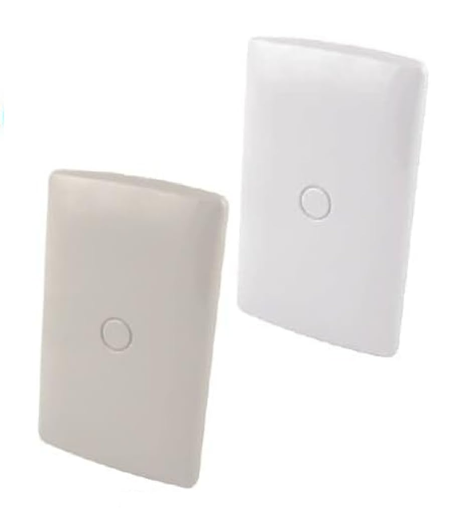 Placa de plastico ABS ciega - Blanco Aksi 118310