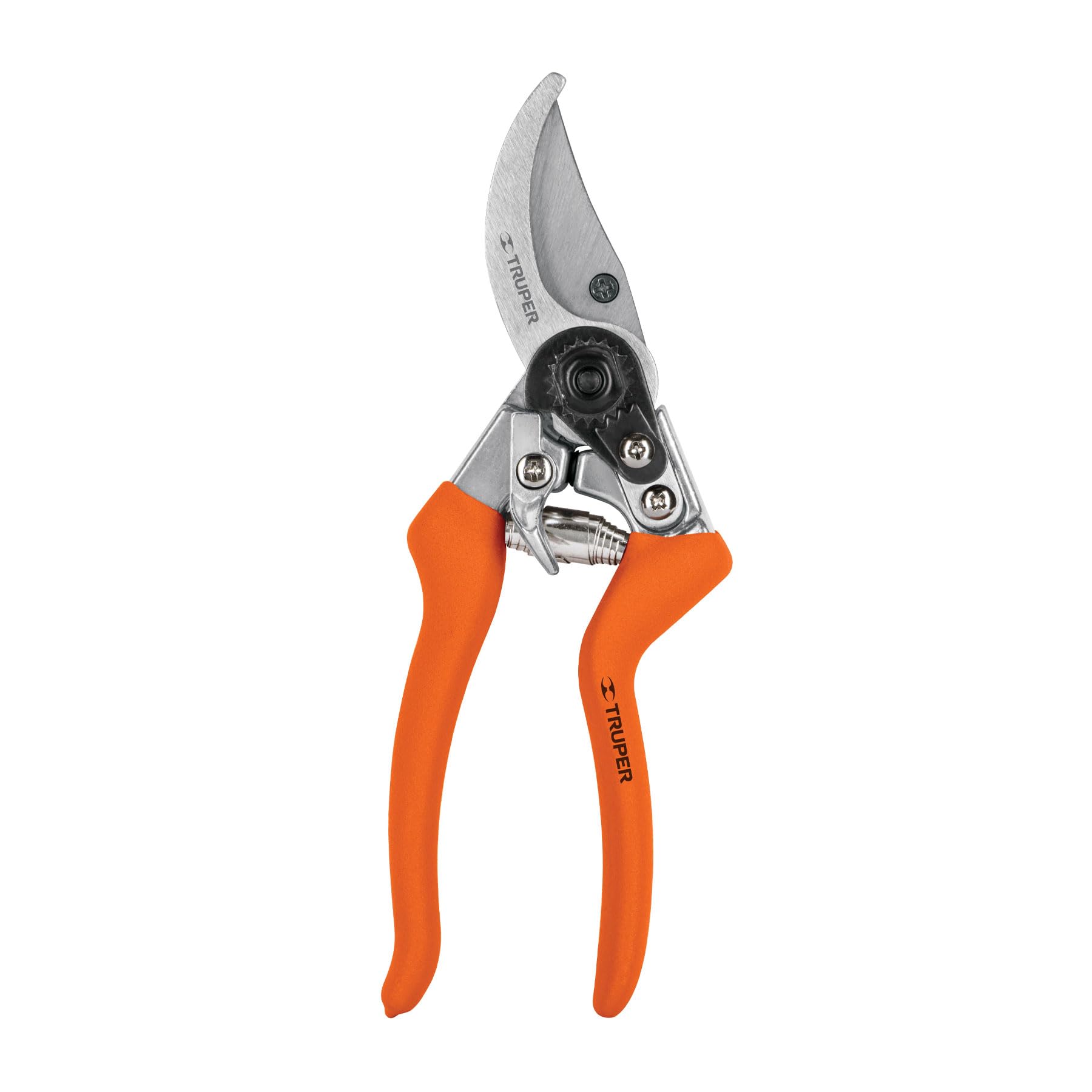 Truper T-45, Tijera para poda 8″, curva, cuerpo aluminio, cuchilla de paso