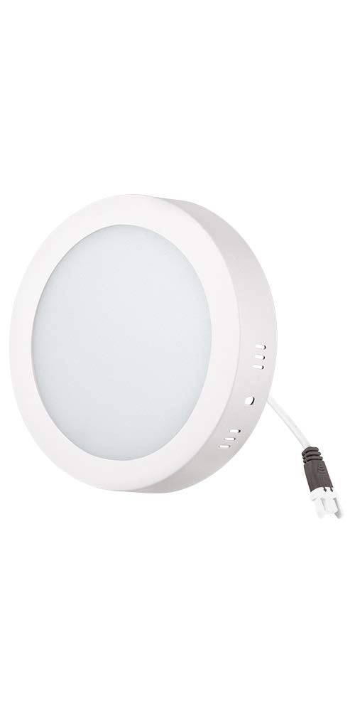 LUMINARIO LED DE SOBREPONER AKSI 6W, Ilumina 400 lm, Consume 6W (vatios), 100V-240V, Base Circular 10.8 cm Diámetro, LUZ BLANCA 6500K, 20,000 Hrs de Vida
