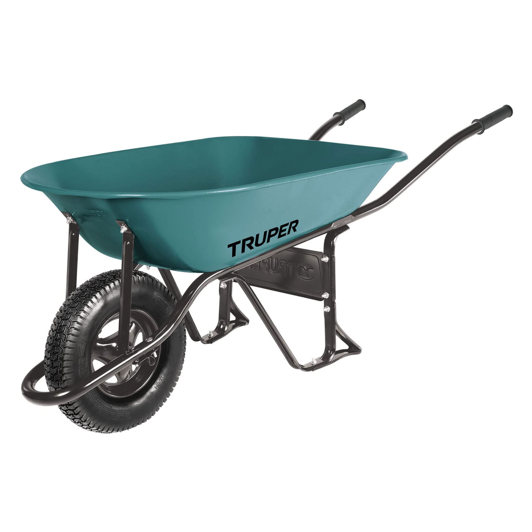 Truper CAT-15ND, Carretilla 5 ft3, llanta neumática reforzada