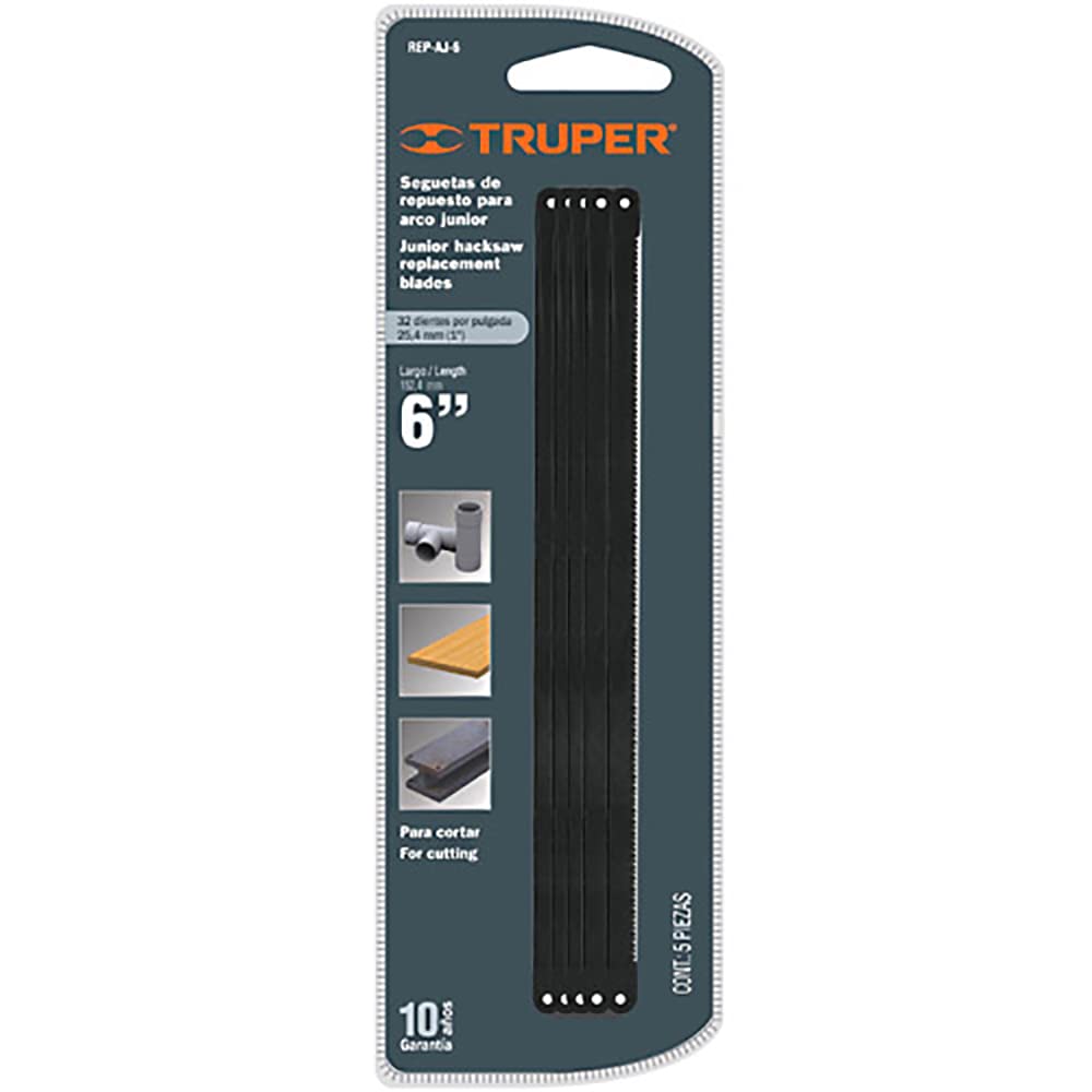 Truper REP-AJ-6, Juego de 5 seguetas para arco junior