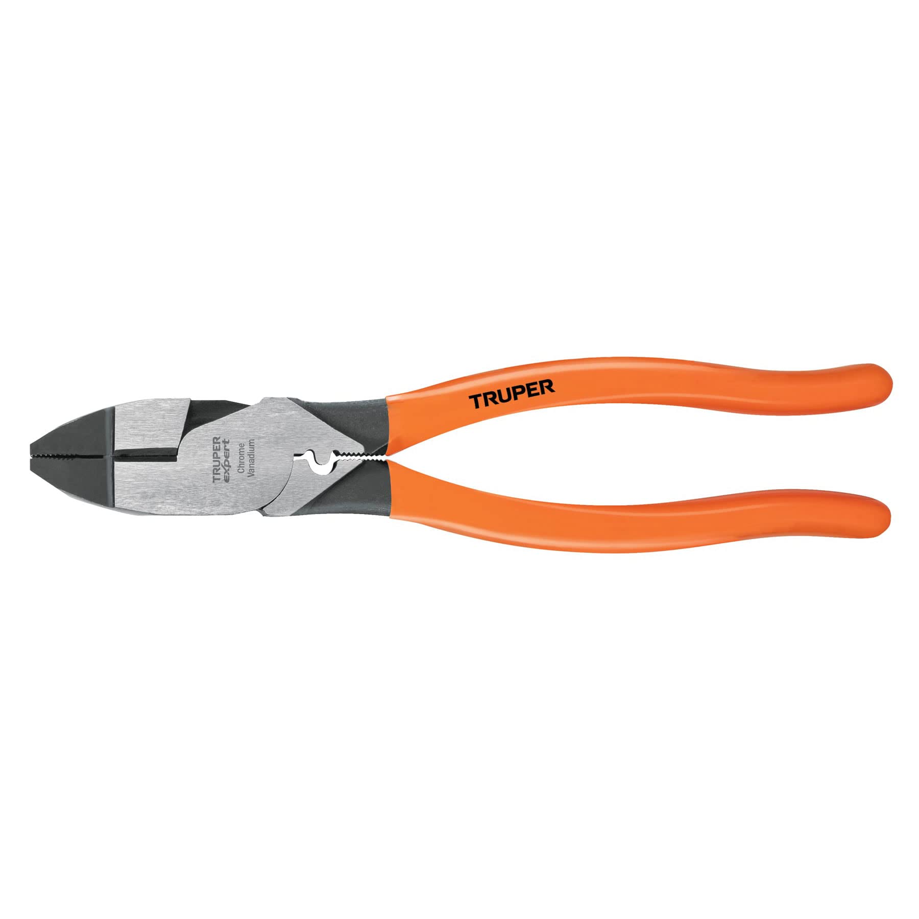 Truper Expert T210-9X Pinza para electricista 9″ con ponchador de terminales