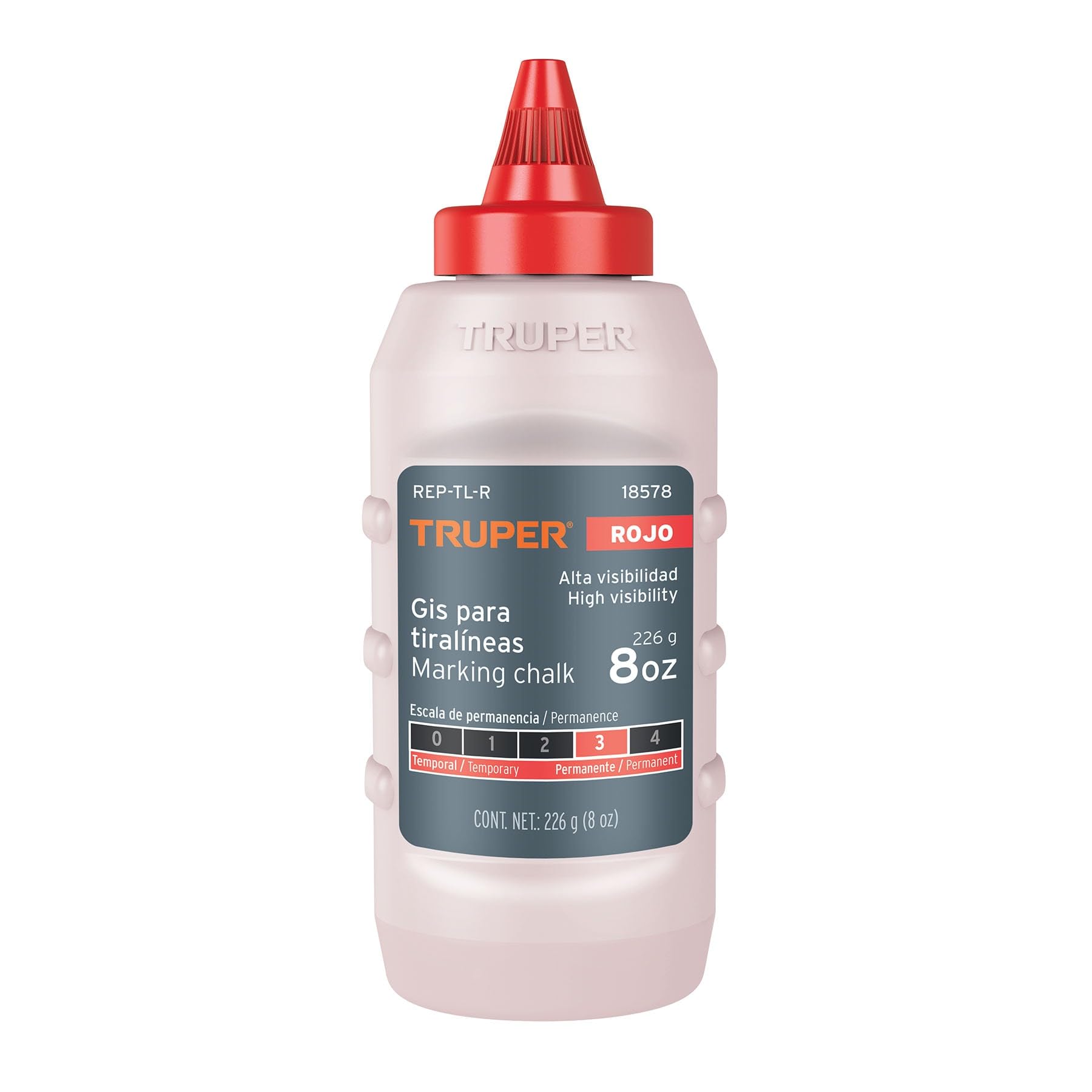 Truper REP-TL-R, Gis rojo para tiralíneas alta visibilidad